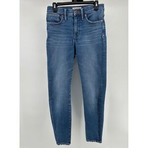 Madewell Women Blue 9" High-Rise Skinny‎ Jeans SIZE 28 AA579 ($128)